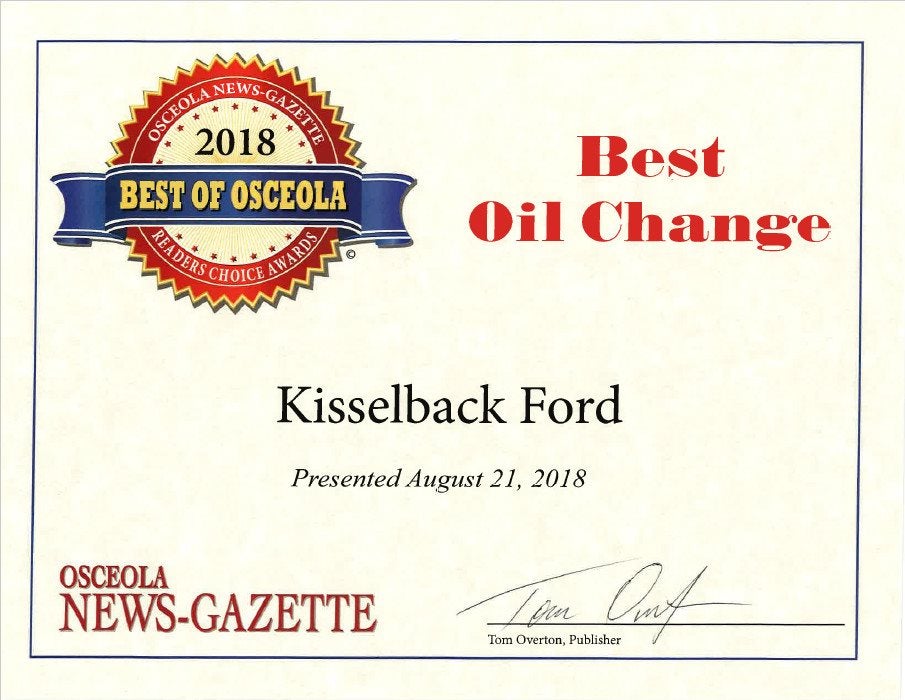 2018 Best Oil Change